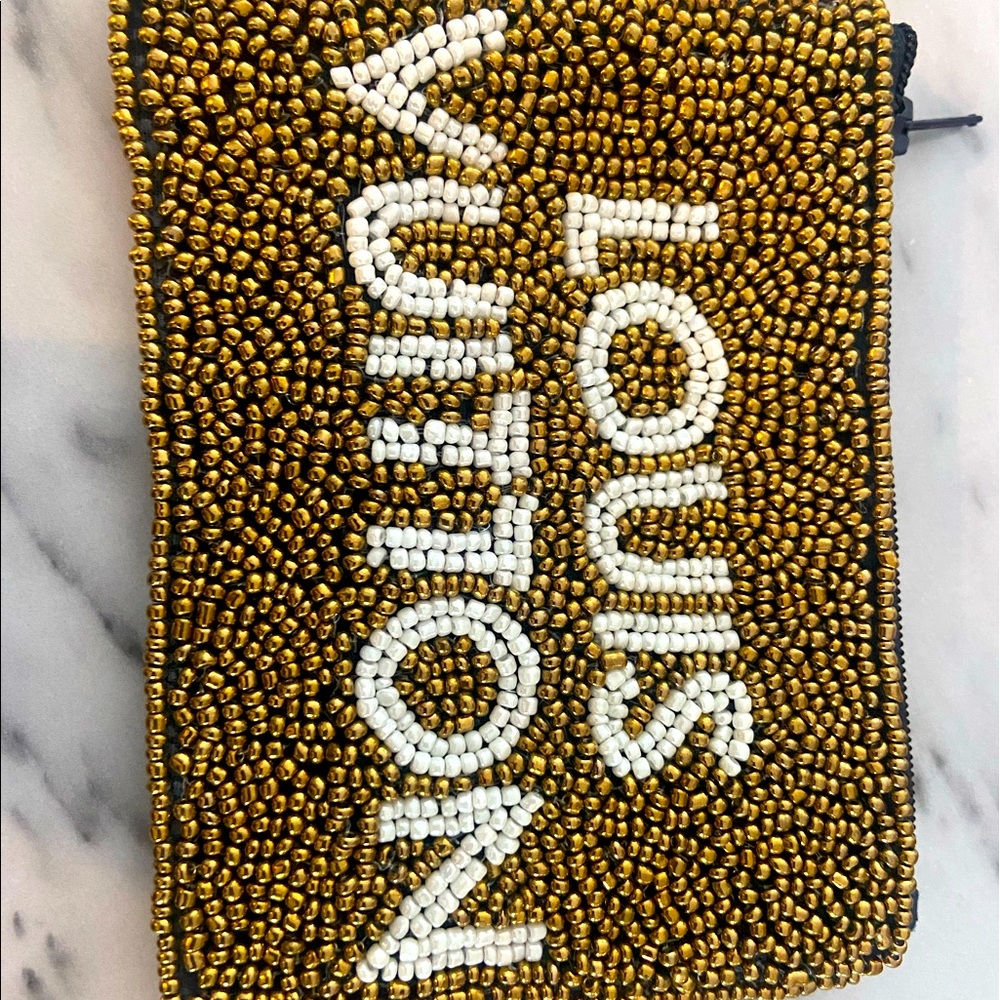 Trendy Beaded change purse